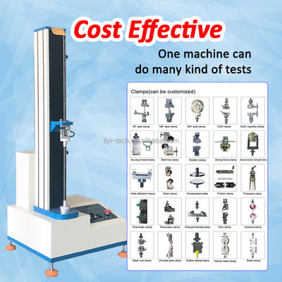 Liyi Universal Testing Machine with 650mm Stroke 1/250,000 Resolution and ASTM D903 Compliance for Material Testing