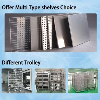 Liyi工業ガラスボトル乾燥機 ホット乾燥オーブン トロッリーとトレイと 化粧品 薬剤器具のボトル 乾燥